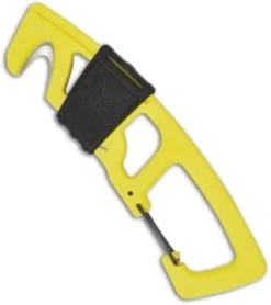 Benchmade Yellow Strap Cutter Rescue Hook W/ Carabiner 9CB-YEL -ProTech Store benchmade 9cb yel strap cutter carabiner thumb