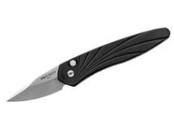 Protech Half-Breed Automatic Knife Black 3D Wave (1.95" Stonewash) 3636