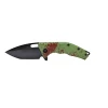 Heretic Knives Martyr Zombie Liner Lock Knife Green Splash (3" Black) 1 Heretic Knives Martyr Zombie Liner Lock Knife Green Splash (3" Black) -ProTech Store htk h009 6a grnsplash