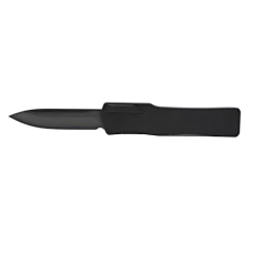 Heretic Knives Cleric Clip Point OTF Tactical Black DLC (3.5" Black)