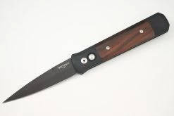 Protech Godfather Automatic Knife Black/Cocobolo (4" Black) 907-C