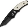 Protech Runt J4 Tanto Automatic Knife Ivory Micarta (1.94" Black) 5452 -ProTech Store protech 5452 protech runt j4 cm thumb