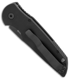 Protech TR-3 Tactical Response Automatic Knife Left-Handed (3.5" Black Serr) L3 -ProTech Store protech TR 3 tactical response left handed black serr TR 3L3 BHQ 49424 er spine thumb