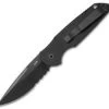 Protech TR-3 Tactical Response Automatic Knife Left-Handed (3.5" Black Serr) L3
