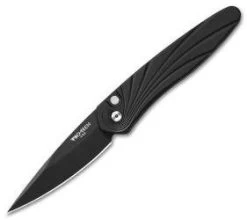 Protech Newport Automatic Black 3D Wave (3" Black) 3437