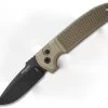 Protech Les George Rockeye Automatic Knife Desert Tan Knurled (3.4" Black) LG135 -ProTech Store protech rockeye lg135 dl large