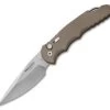 Protech TR-4.1DS Tactical Response 4 Automatic Knife Desert Sand (4" Stonewash) -ProTech Store protech tr 4 1ds tactical response 4 desert sand glass breaker thumb
