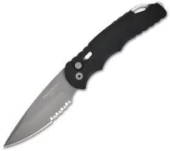 Protech TR-4 Tactical Response 4 Automatic Knife (4" Bead Blast Serr) TR-4B2